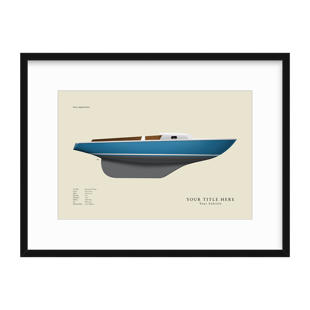 Ensign Custom Half Hull Print