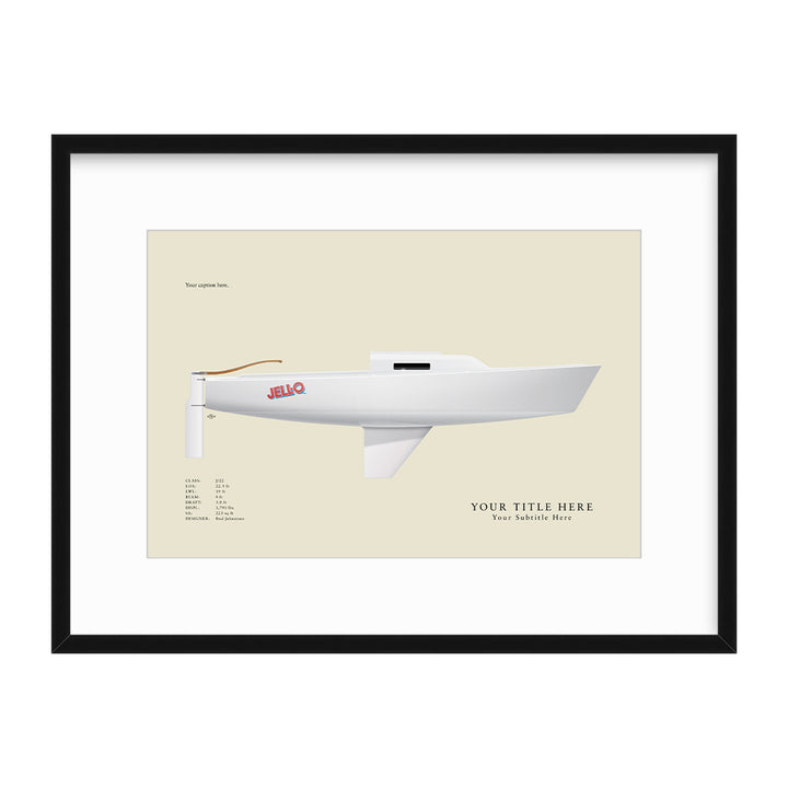 J/22 Custom Half Hull Print