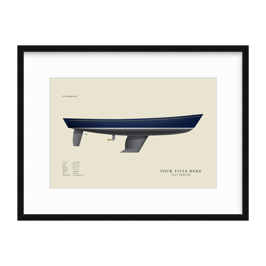 Alerion 28 Custom Half Hull Print