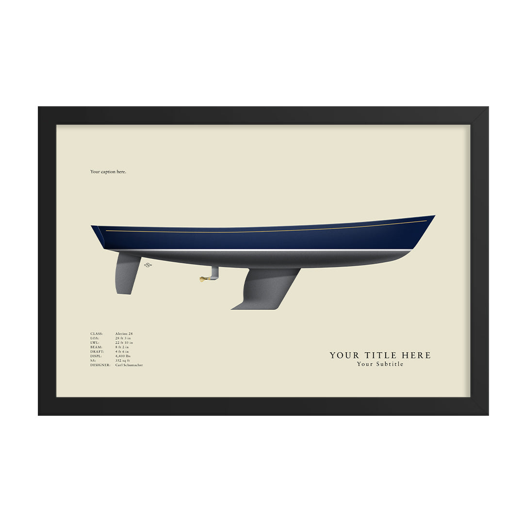 Alerion 28 Custom Half Hull Print