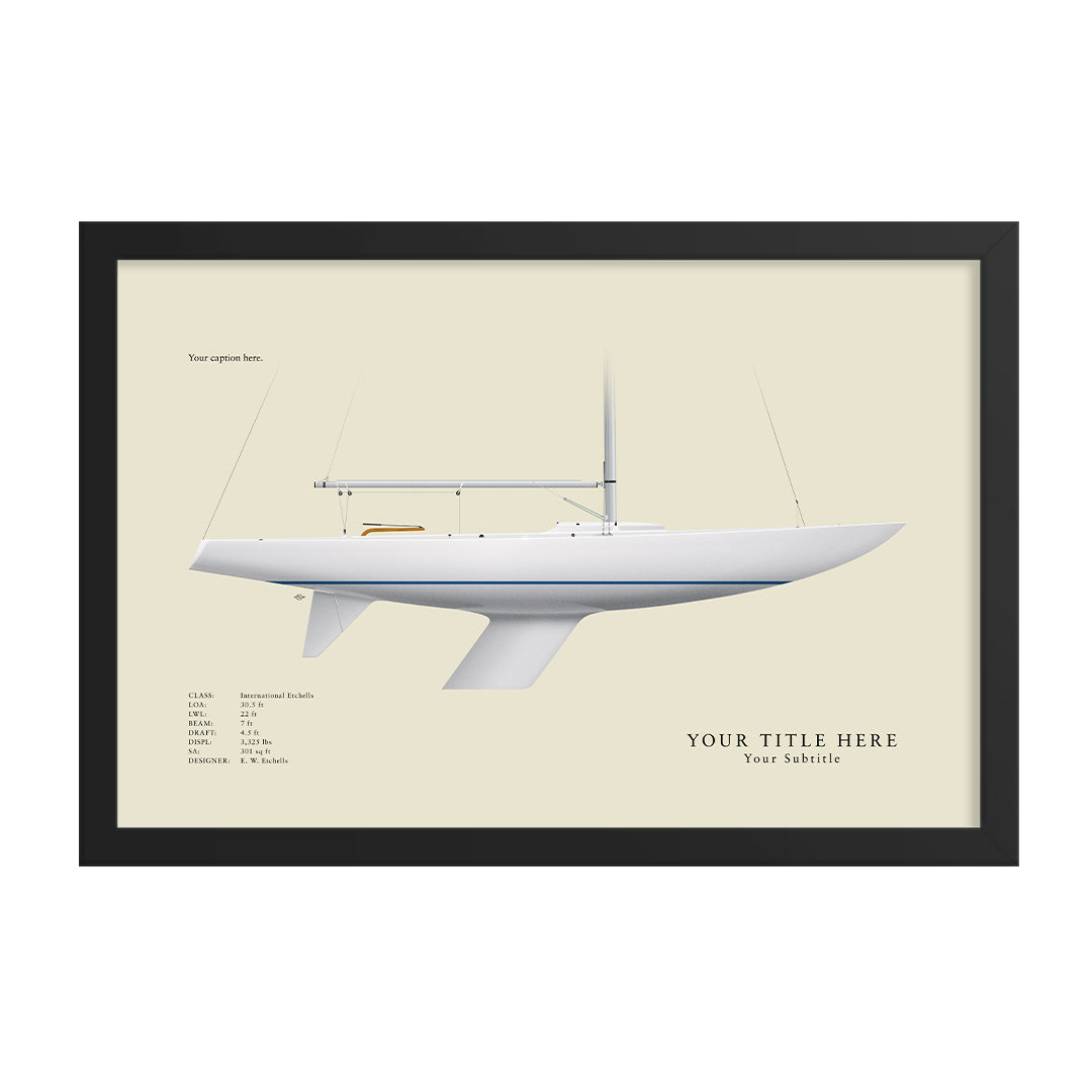 Etchells Custom Half Hull Print