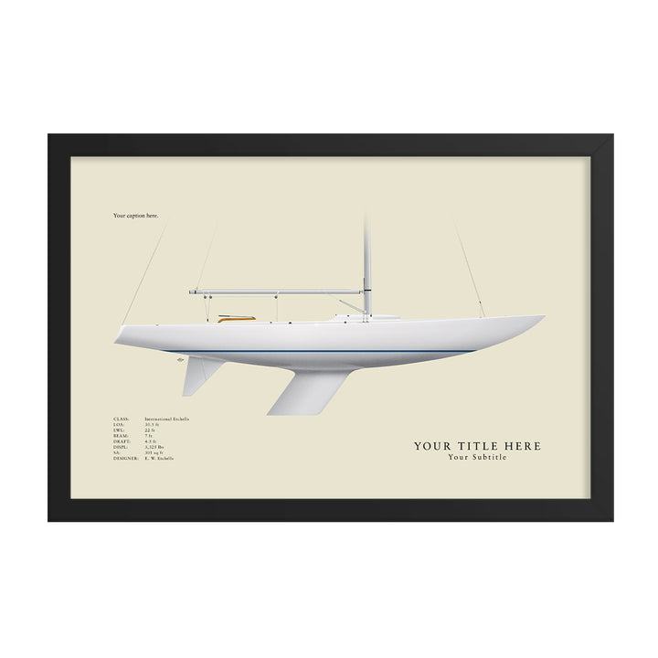 Etchells Custom Half Hull Print