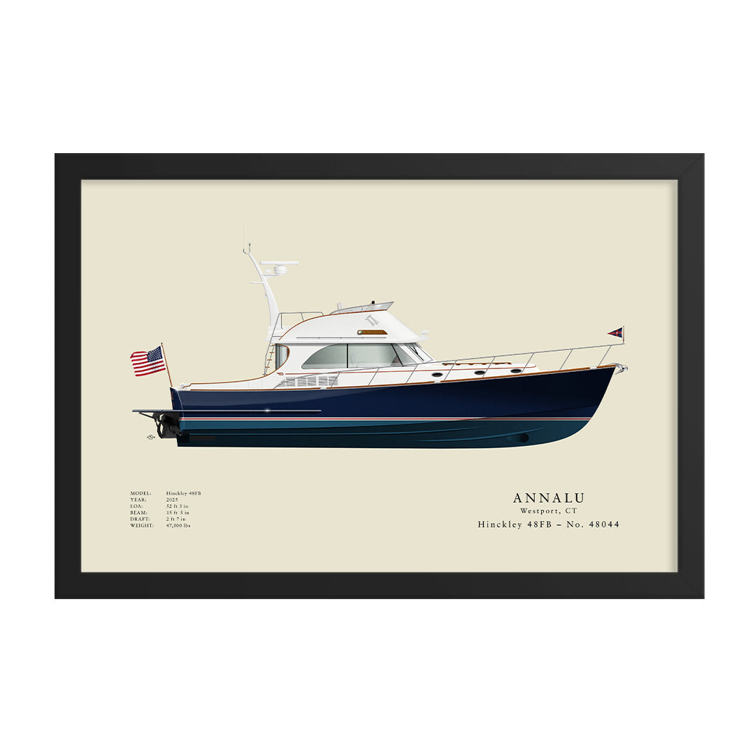 Custom Half Hull Print