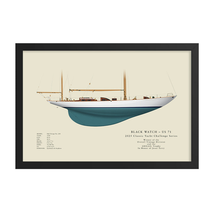 Custom Half Hull Print