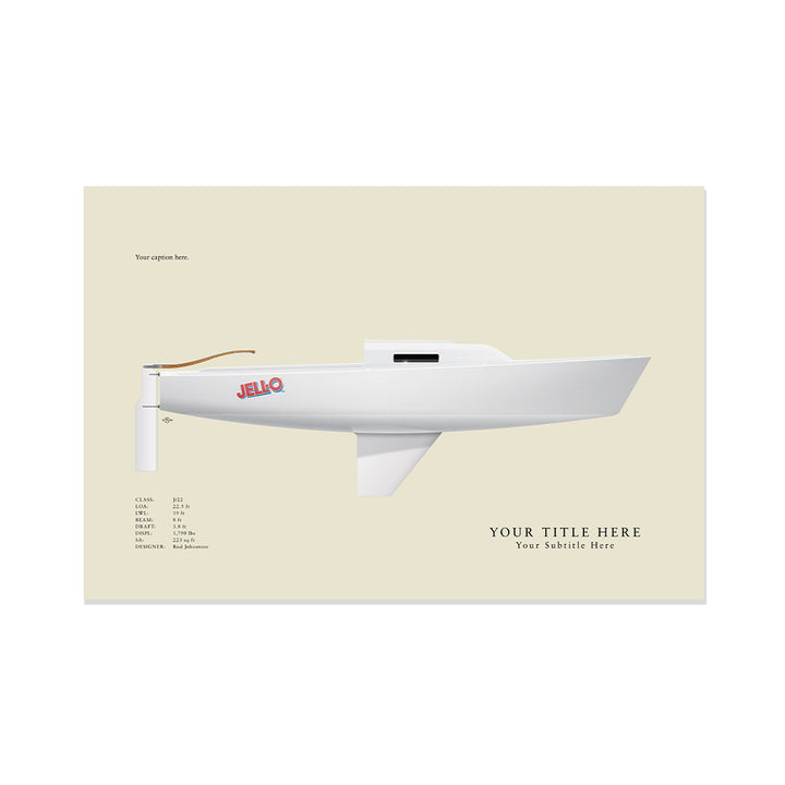 J/22 Custom Half Hull Print