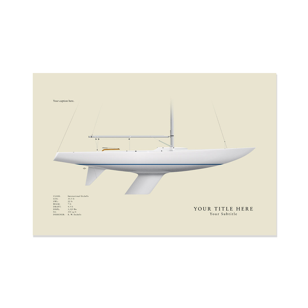 Etchells Custom Half Hull Print