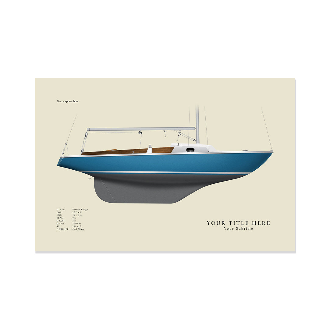 Ensign Custom Half Hull Print