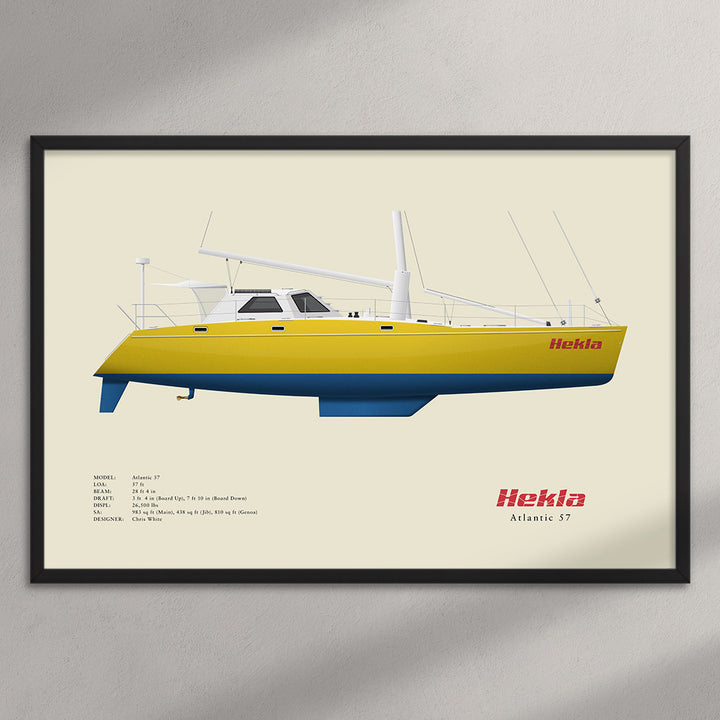 Hekla - Atlantic 57 Half Hull Print