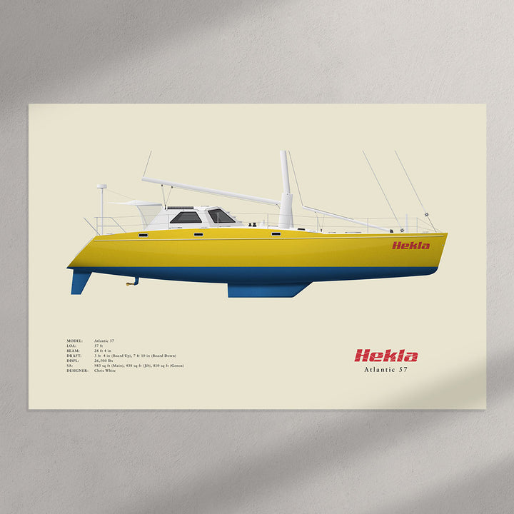 Hekla - Atlantic 57 Half Hull Print