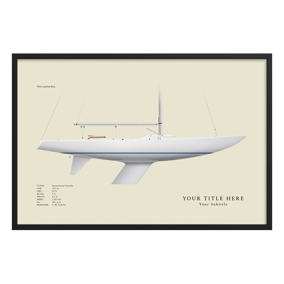Etchells Custom Half Hull Print
