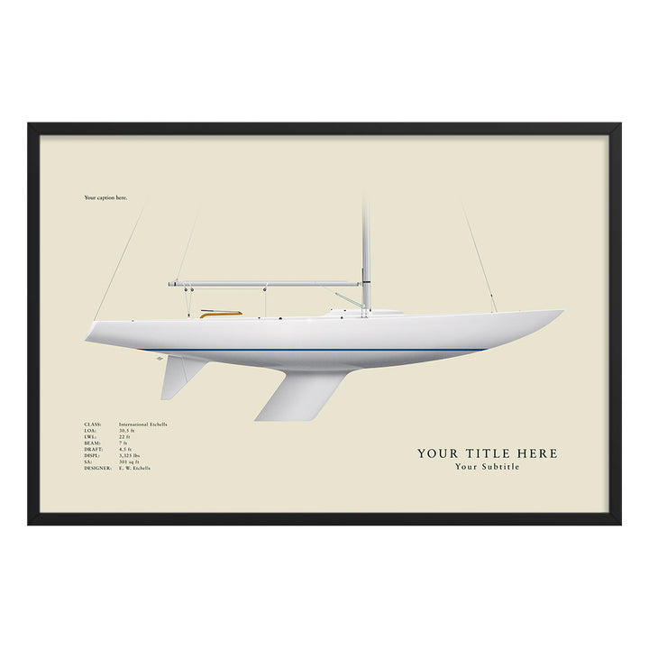 Etchells Custom Half Hull Print