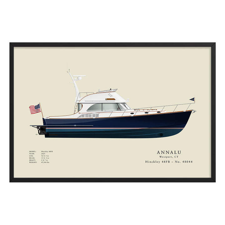 Custom Half Hull Print