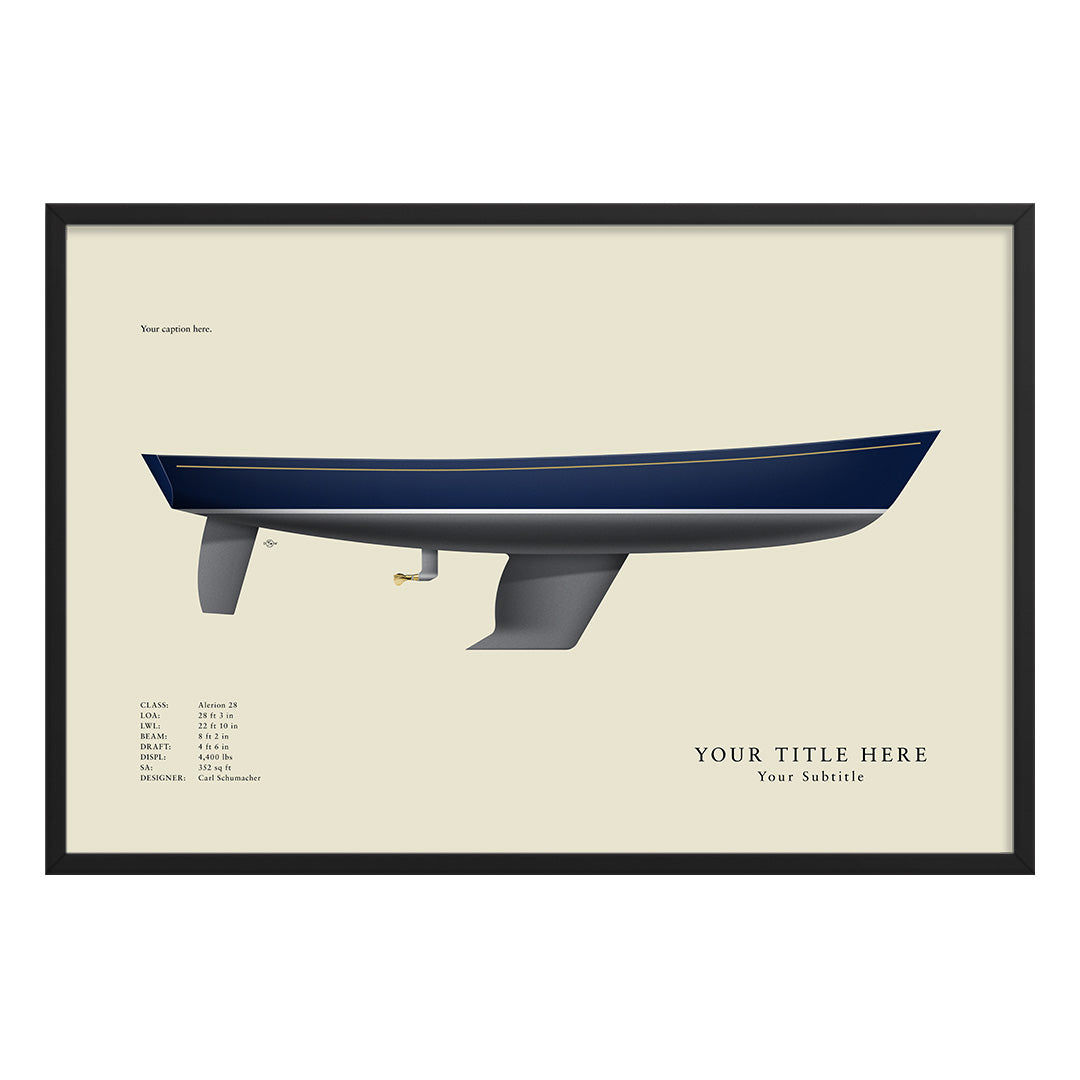Alerion 28 Custom Half Hull Print