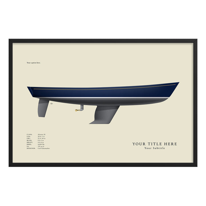 Alerion 28 Custom Half Hull Print