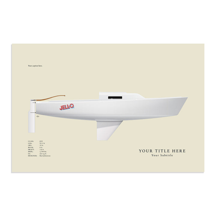 J/22 Custom Half Hull Print