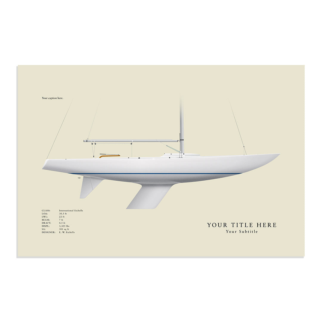 Etchells Custom Half Hull Print