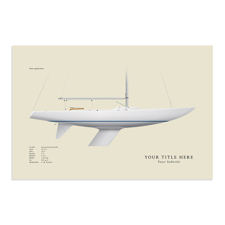 Etchells Custom Half Hull Print