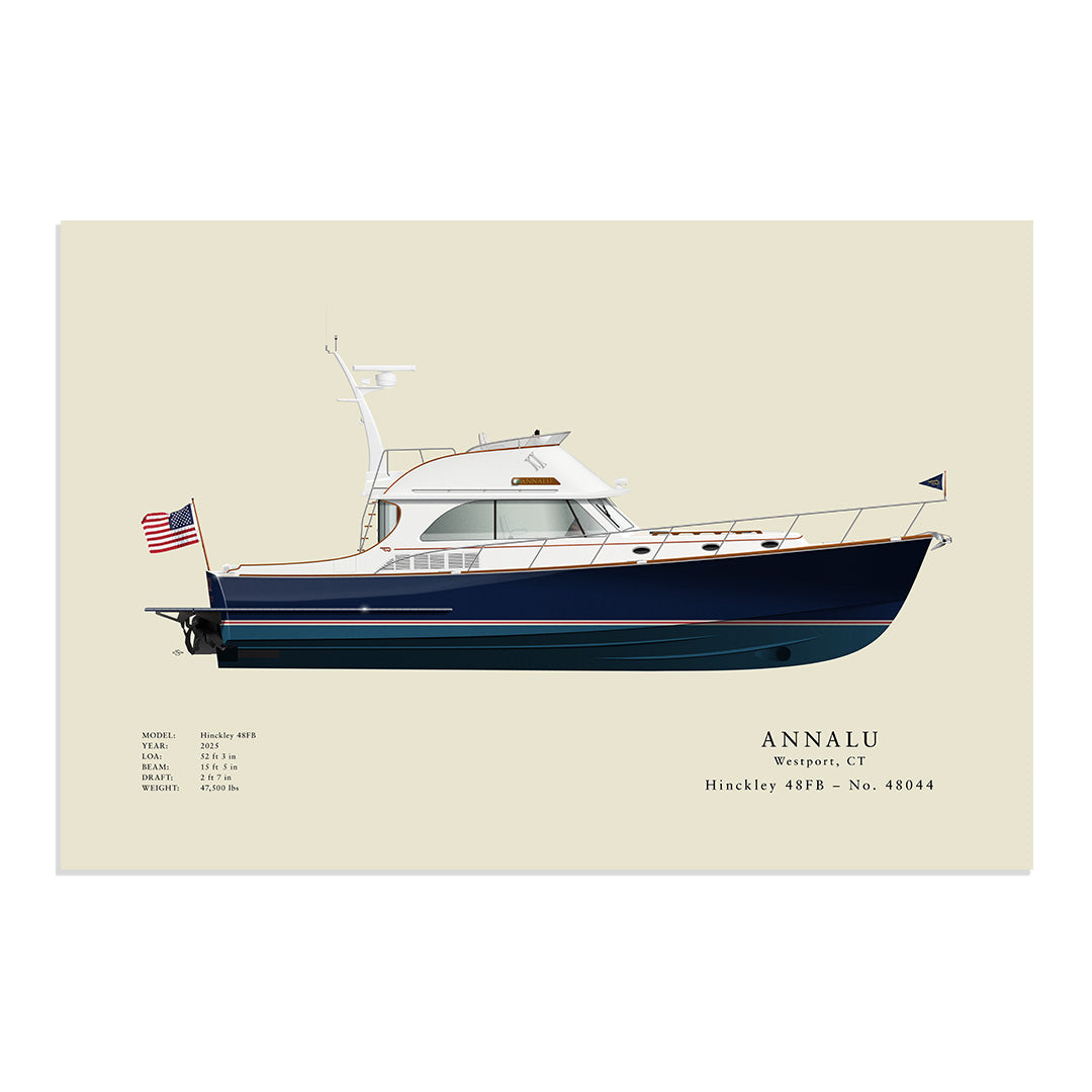 Custom Half Hull Print