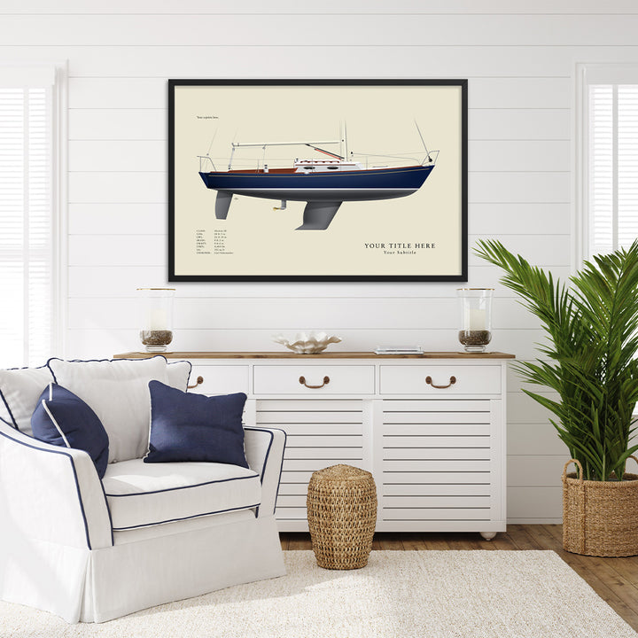 Alerion 28 Custom Half Hull Print