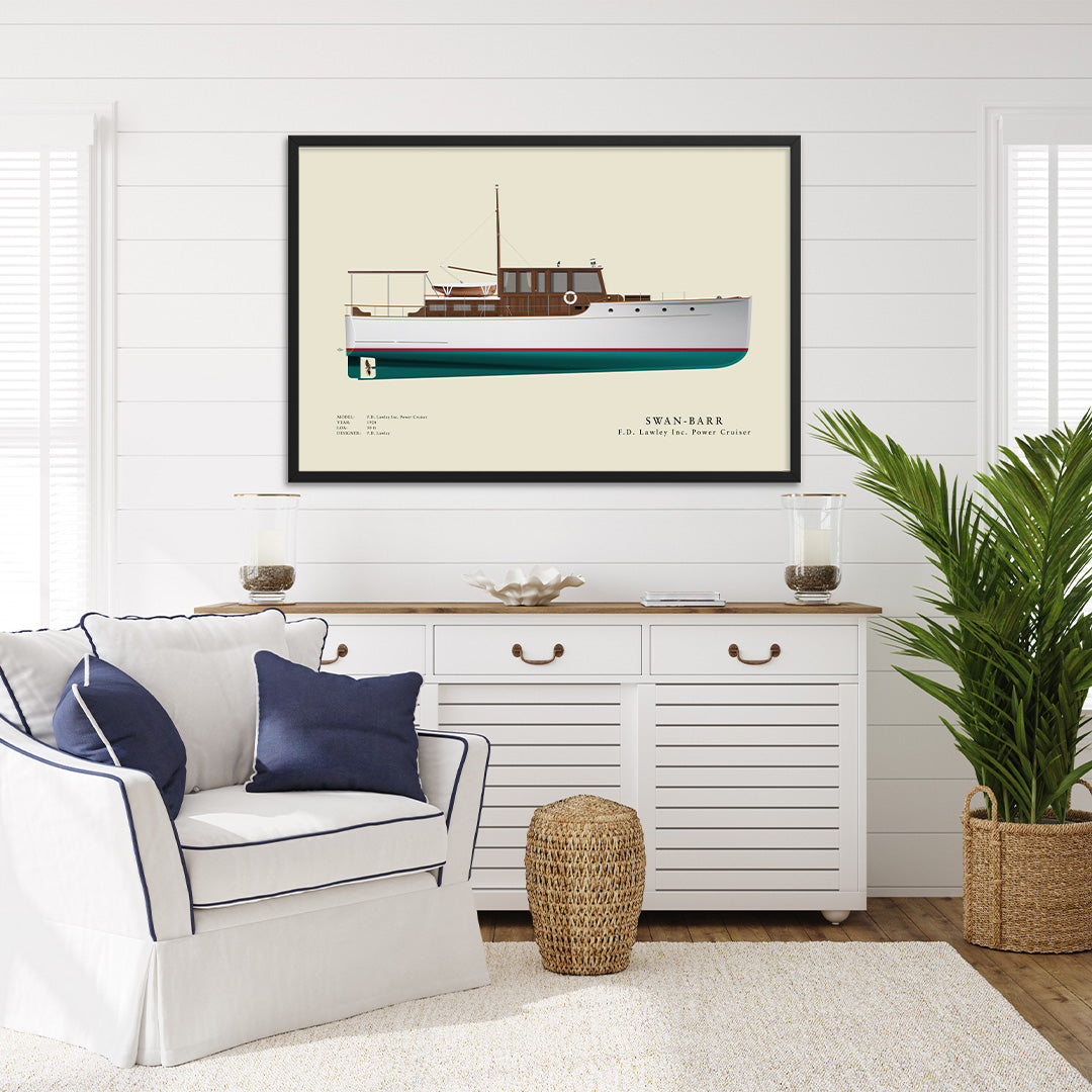 Custom Half Hull Print