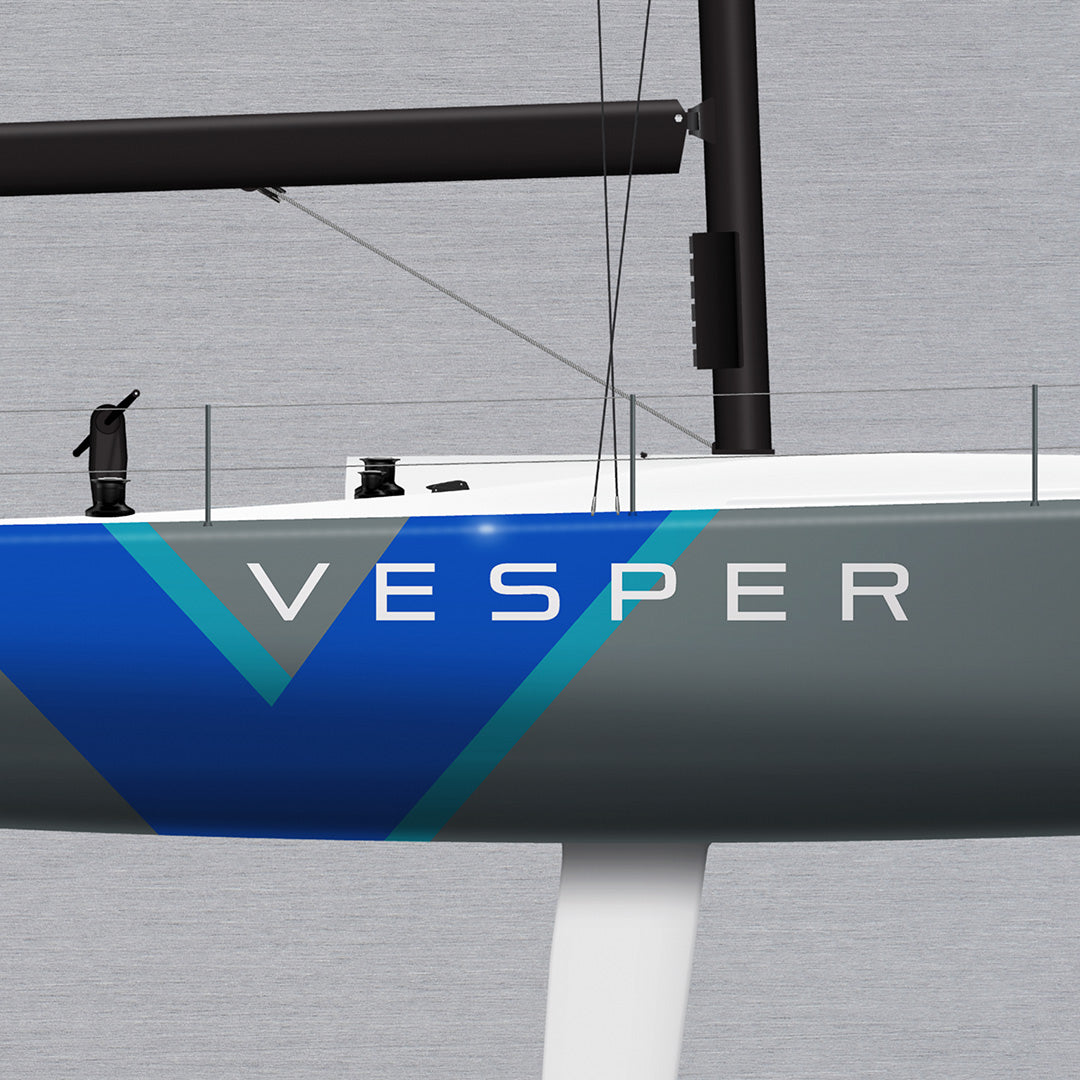 Custom Half Hull Metal Print