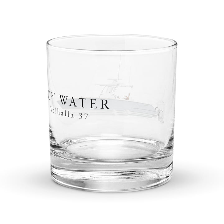 Matching Custom Half Hull Rocks Glass