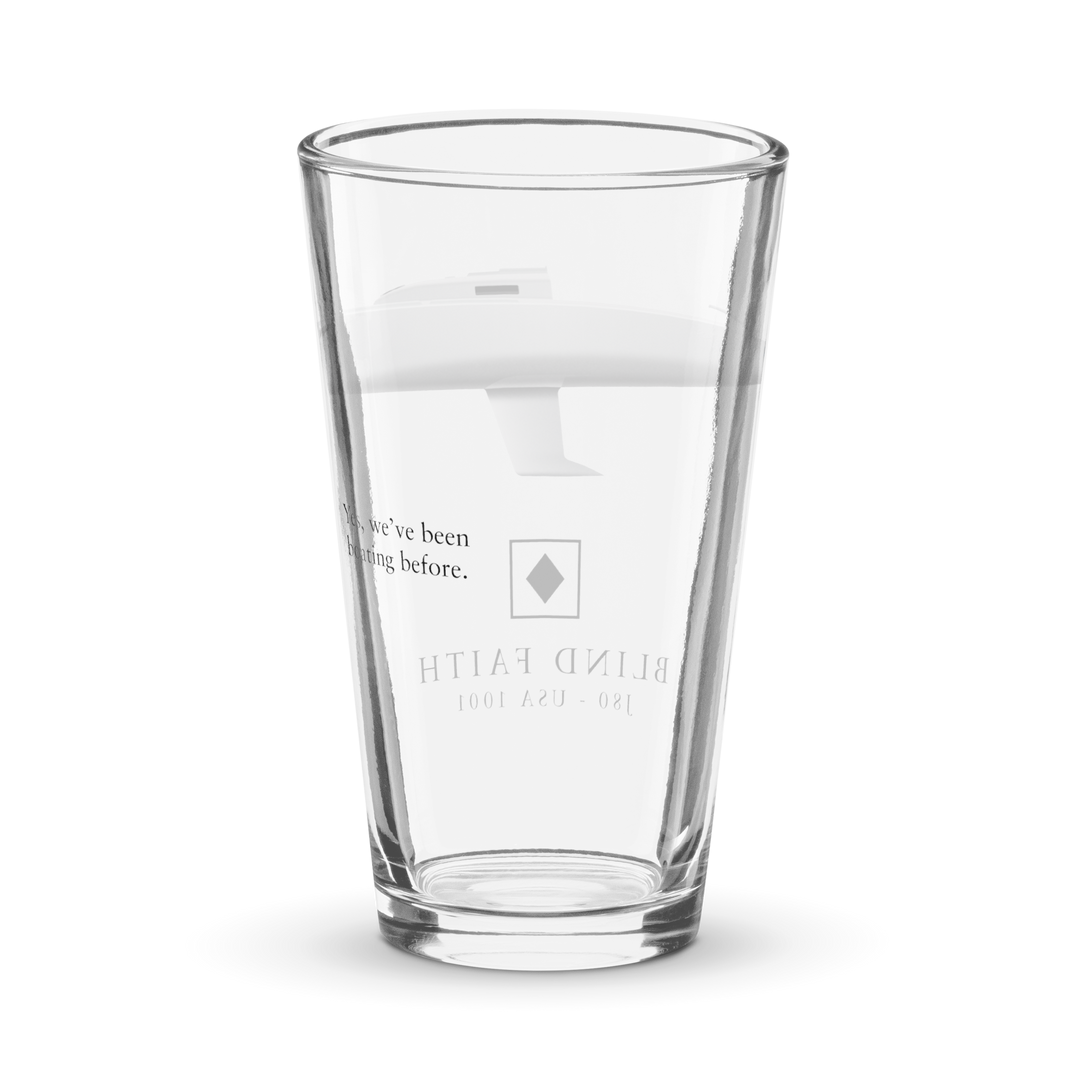 Matching Custom Half Hull Pint Glass