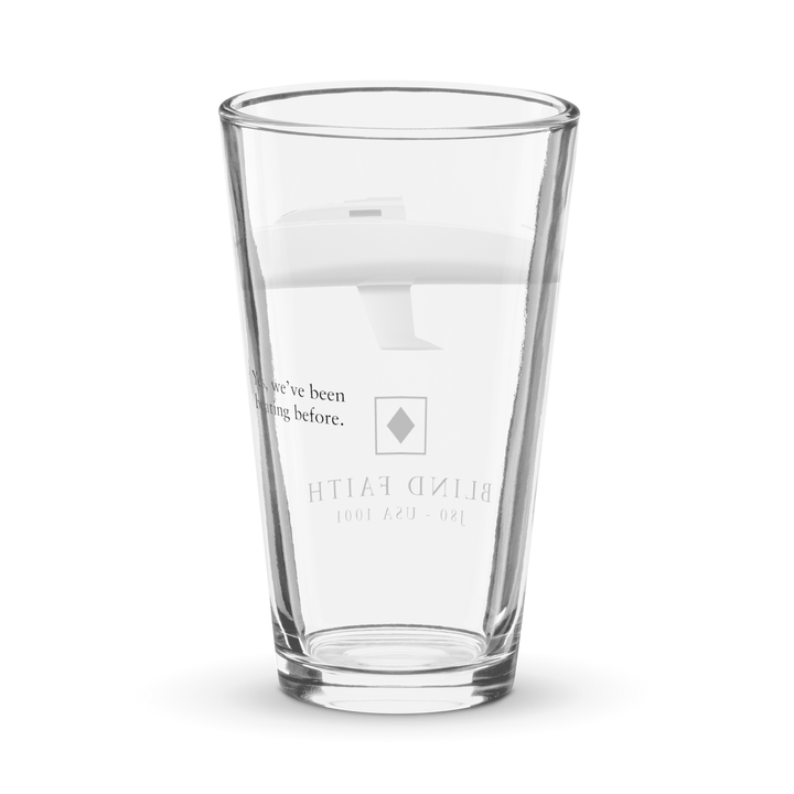 Matching Custom Half Hull Pint Glass